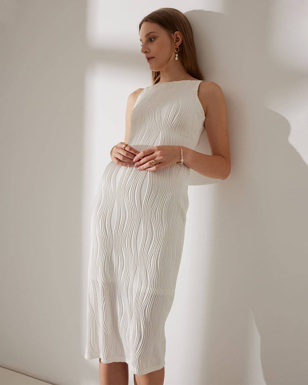 Abito Midi Pearl Wave