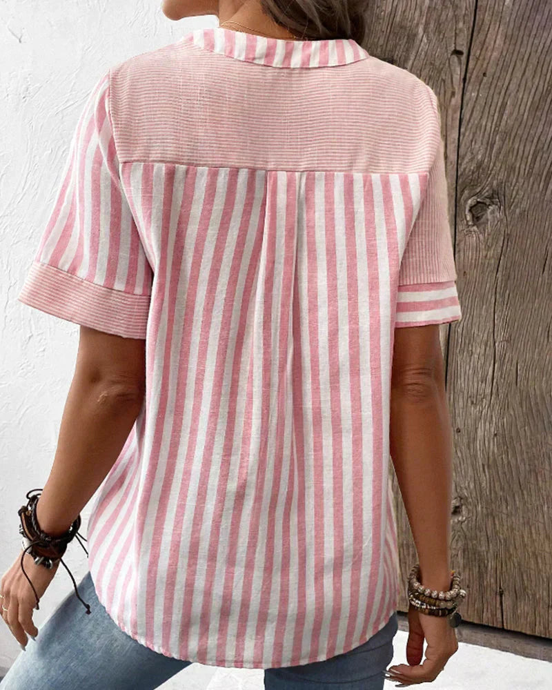 Sofia™ | Celie - Classico Top a Righe