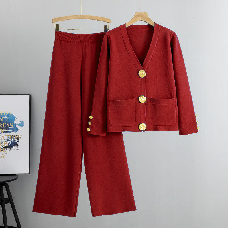 Alessia | Completo Cardigan in Maglia con Anello