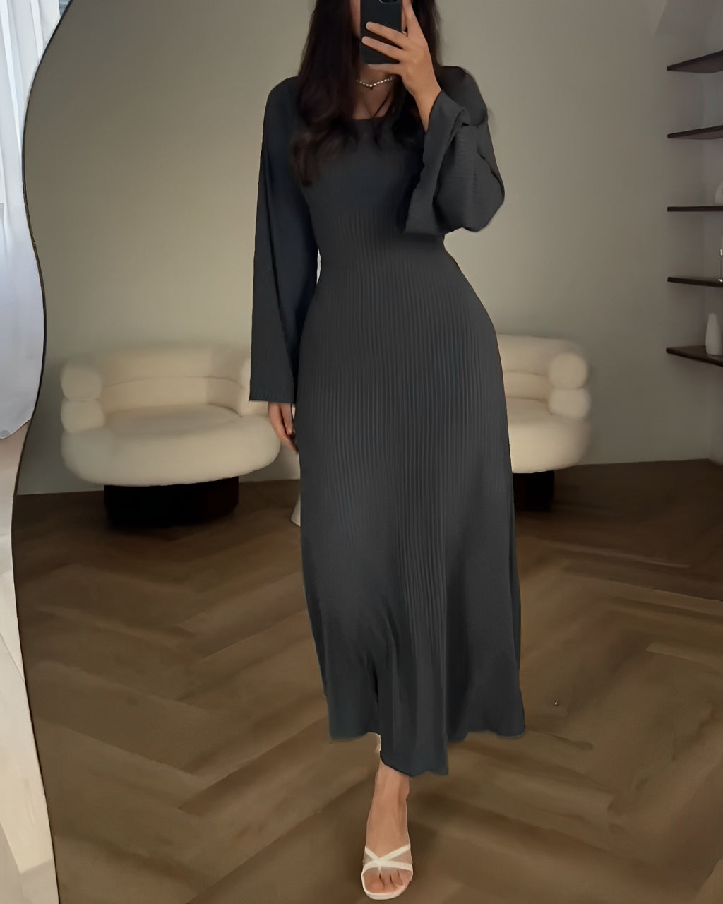 Elegante Abito Maxi Tricot
