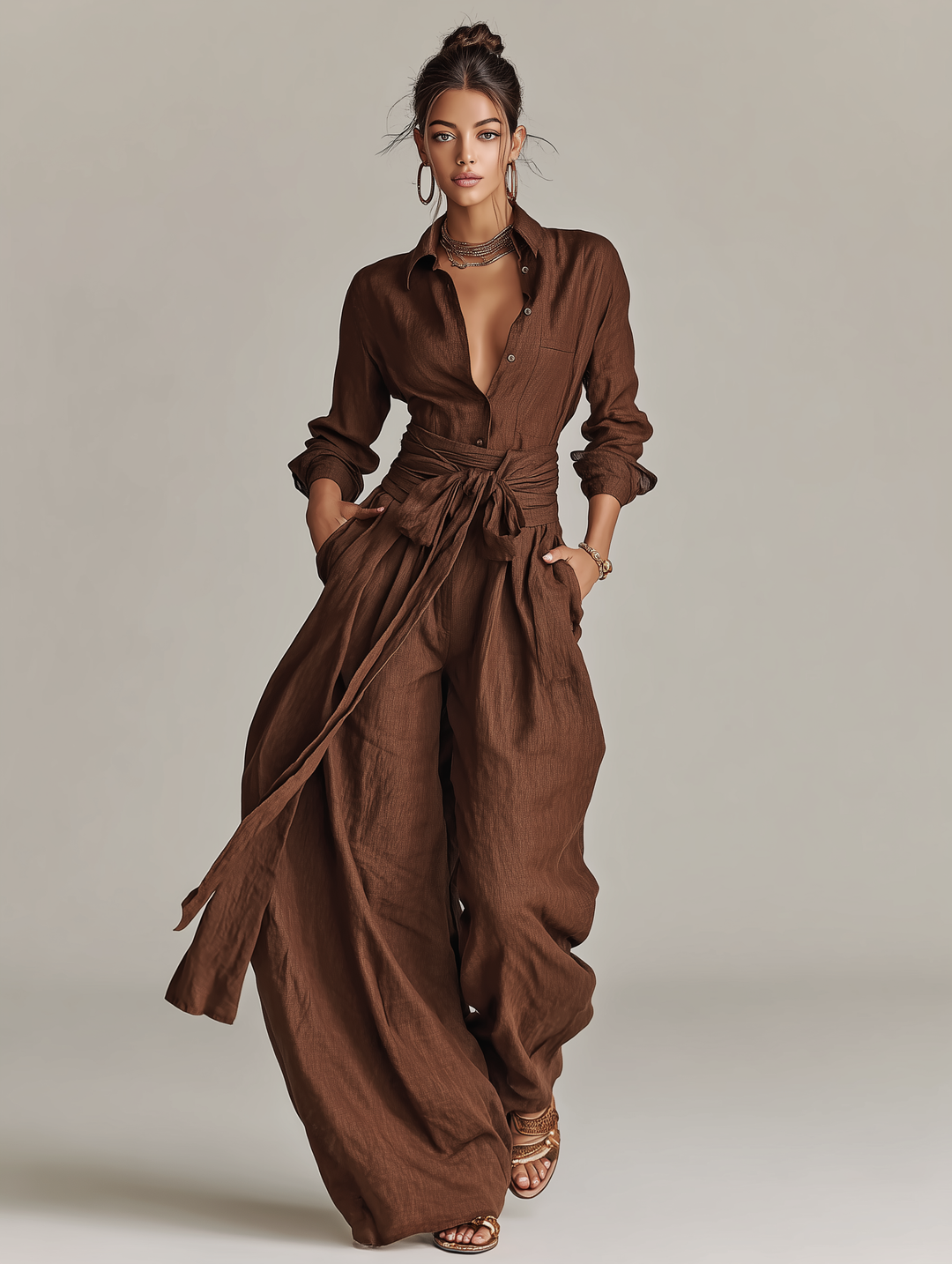 Francesca | Tuta Elegante in Lino