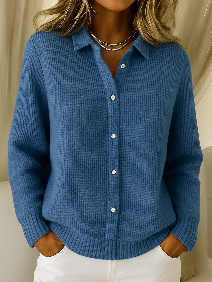 Elaine | Cardigan Classico in Maglia con Bottoni