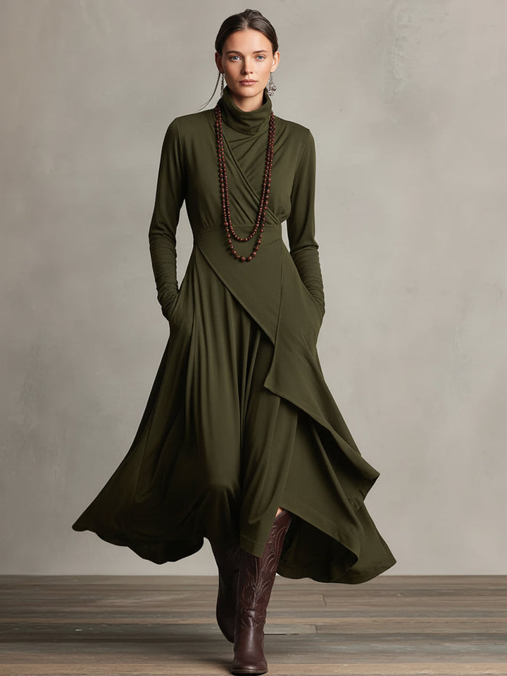 Eleonora | Abito Maxi Drappeggiato