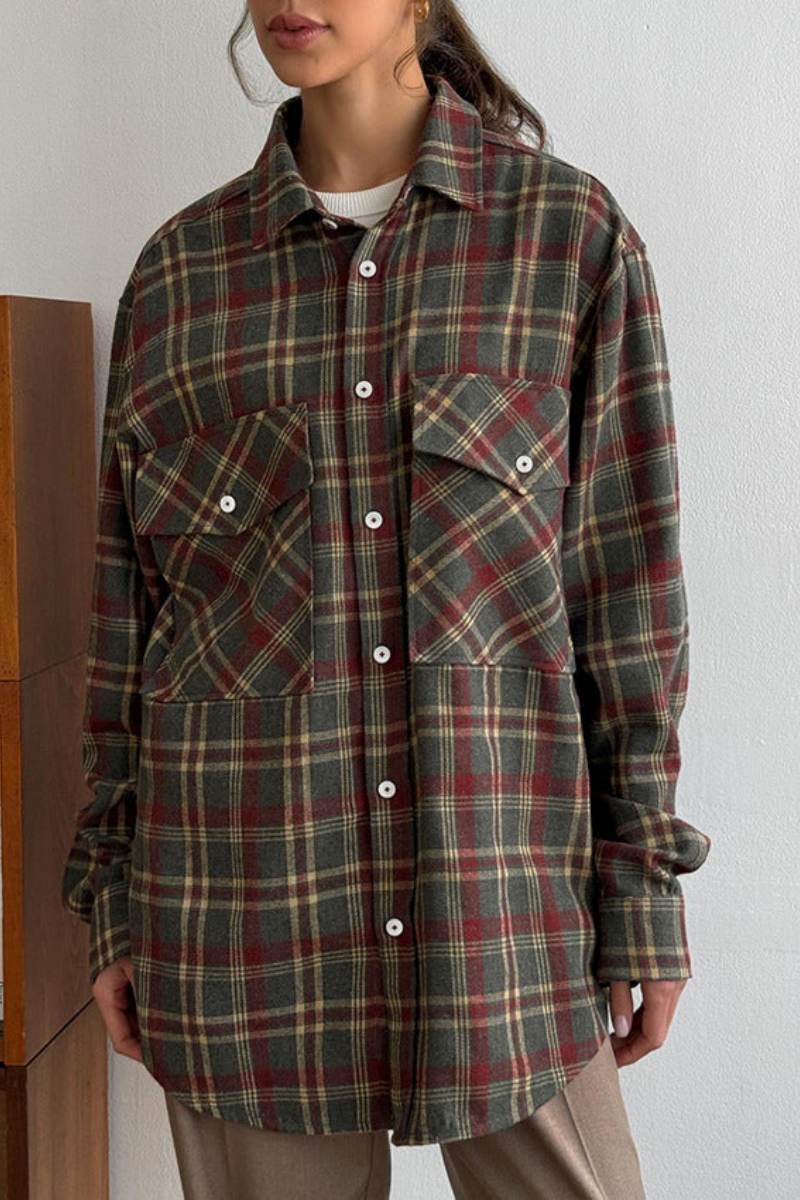 Sofia™ | Camicia casual a quadri vintage