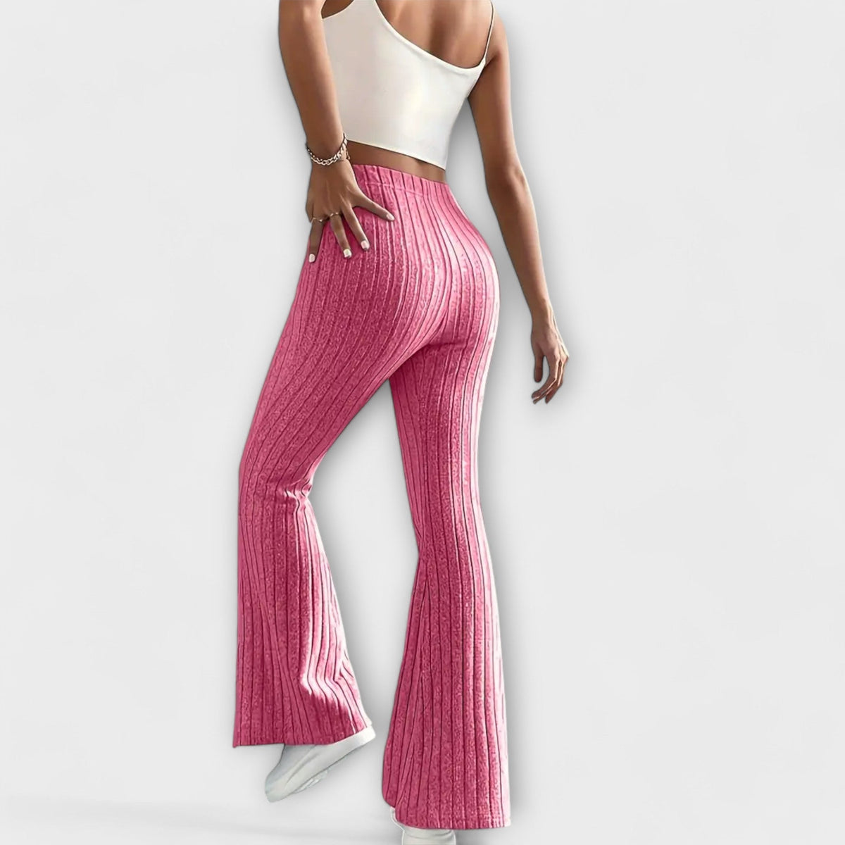 Luretta – Pantaloni svasati con struttura fine