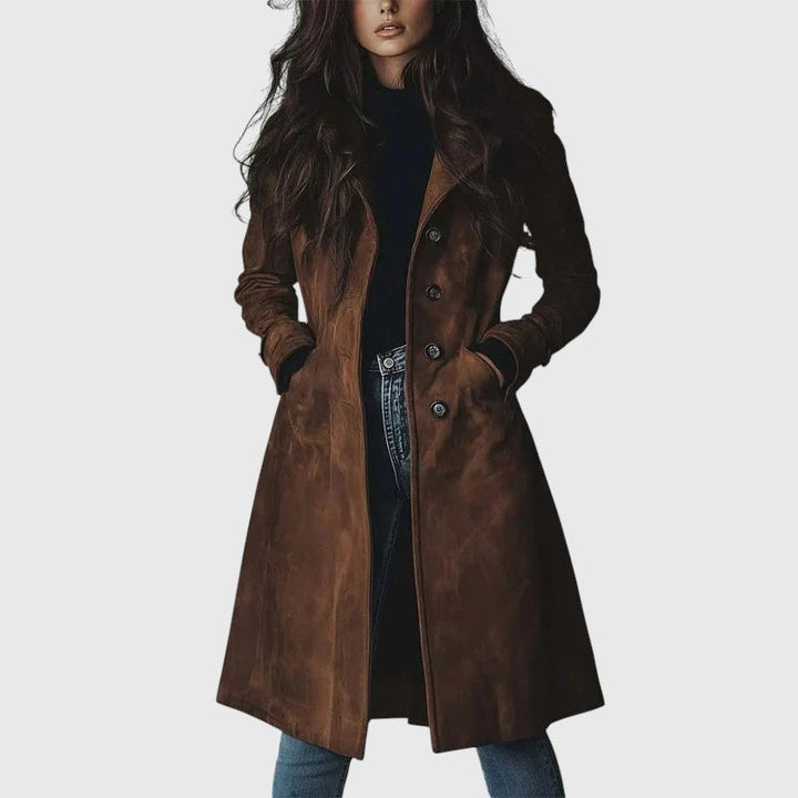 Giulia Bellini – Cappotto Largo in Camoscio