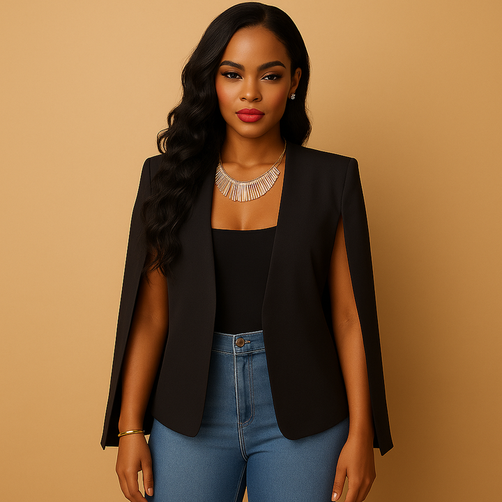 Blazer da donna sagomato con dettagli eleganti sulle spalle | Isabelle