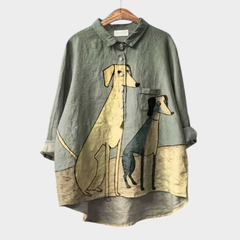 Constance | Elegante Blusa Estiva in Lino