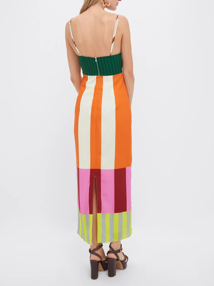 Paloma - Maxi Abito Colorato a Righe