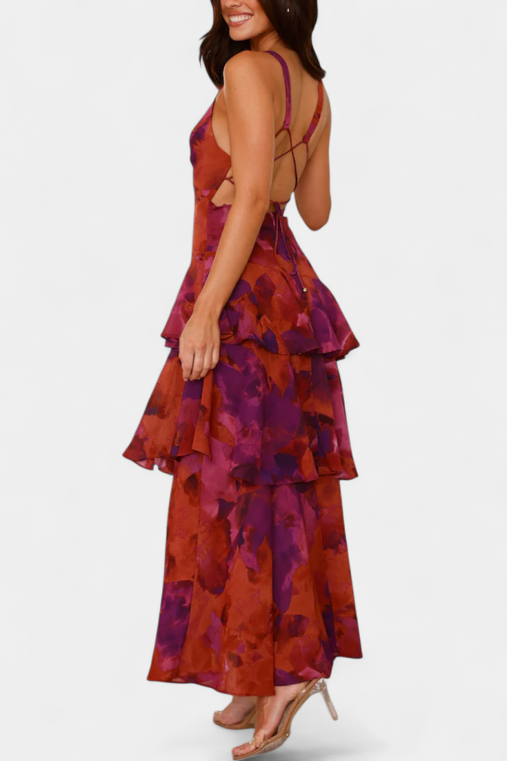 Domenica | Abito in Georgette con Scollo a V