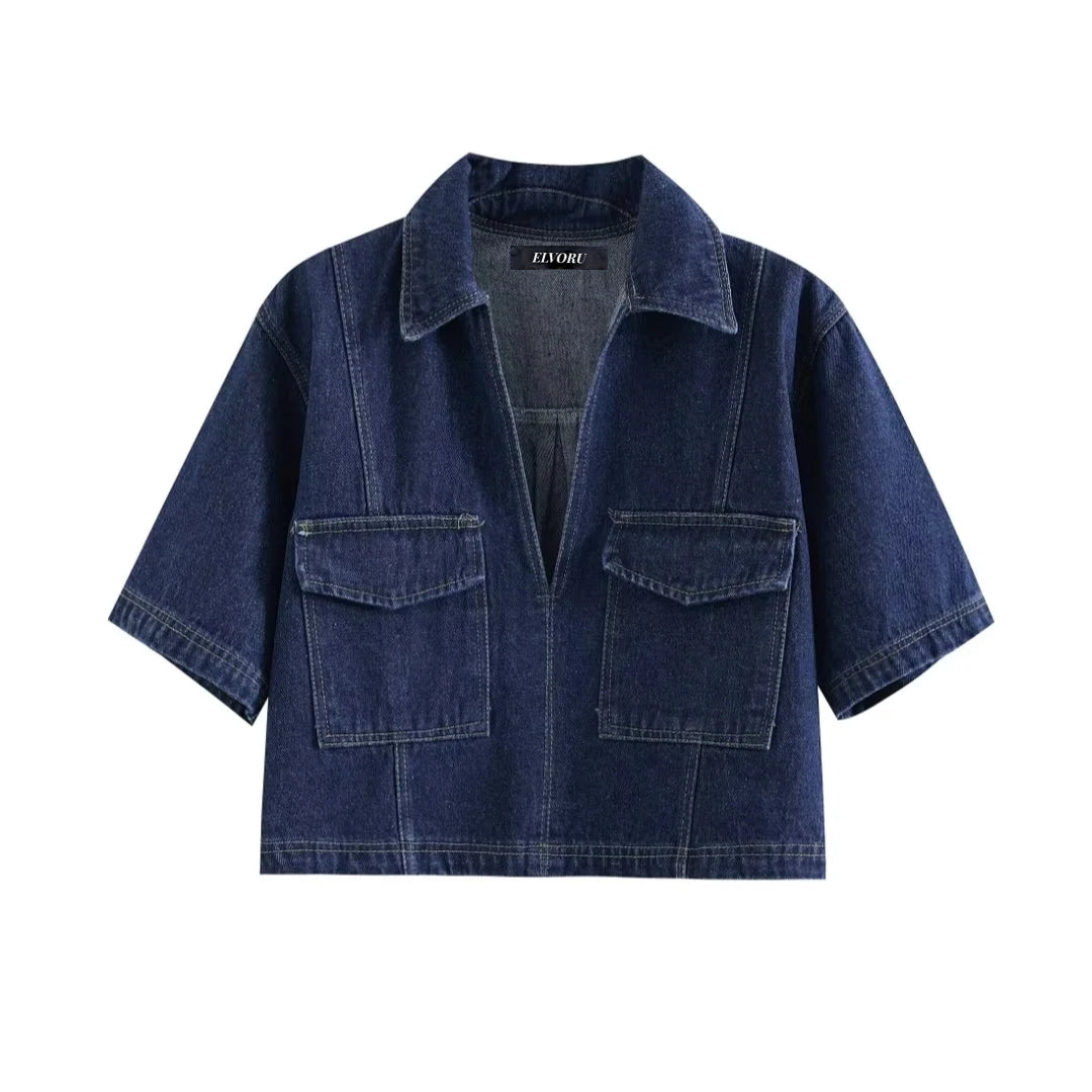 Sofia™ | Denim Set Shirt