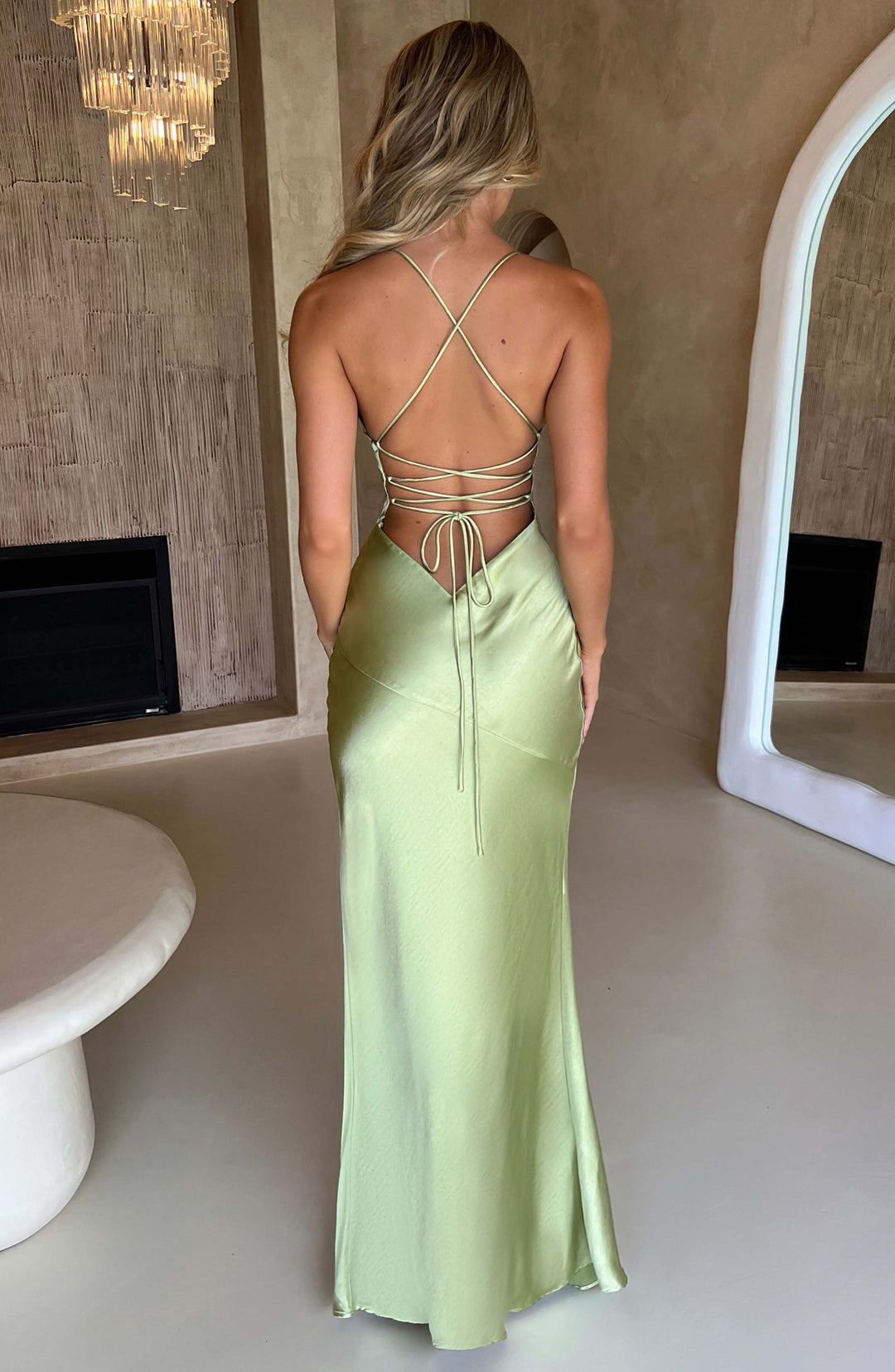 Natalie | Abito Maxi in Satin