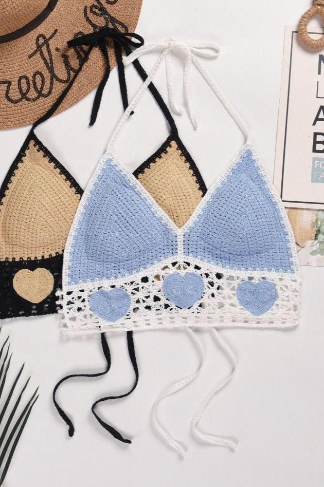Sofia™ | Top reggiseno a cuore all'uncinetto Josie