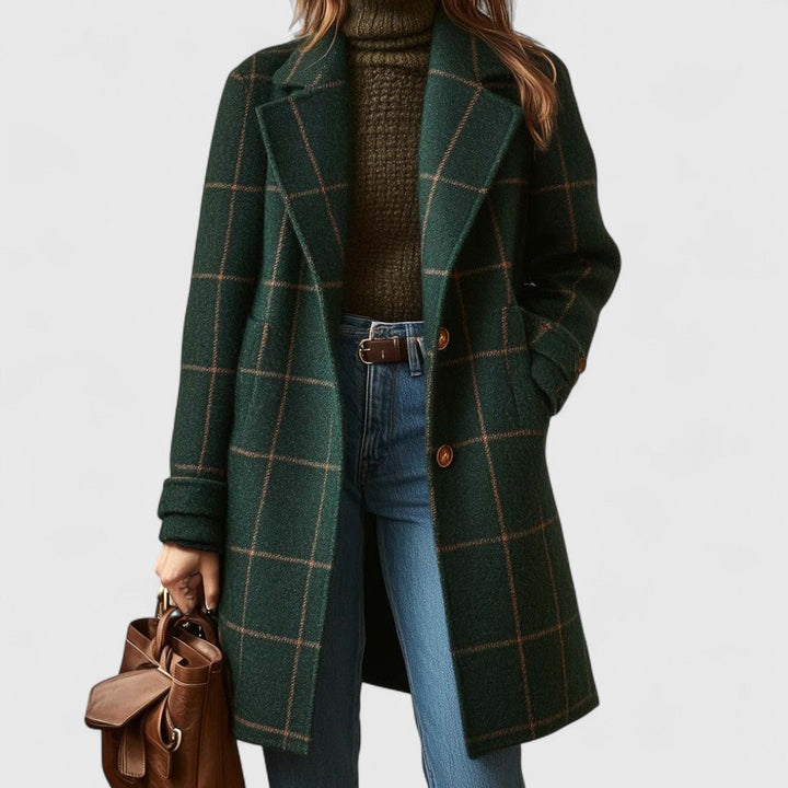 Fiona – Cappotto a Quadri Classico
