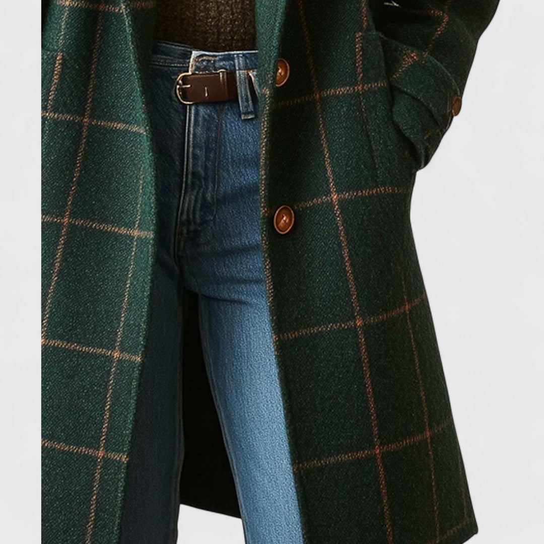 Fiona – Cappotto a Quadri Classico