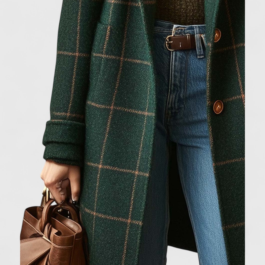 Fiona – Cappotto a Quadri Classico