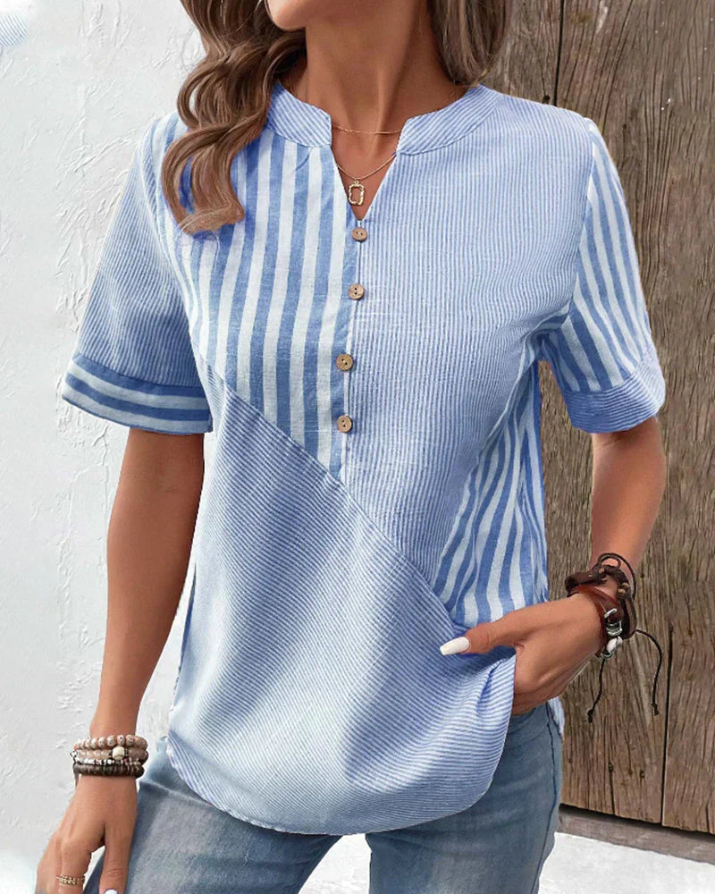 Sofia™ | Celie - Classico Top a Righe