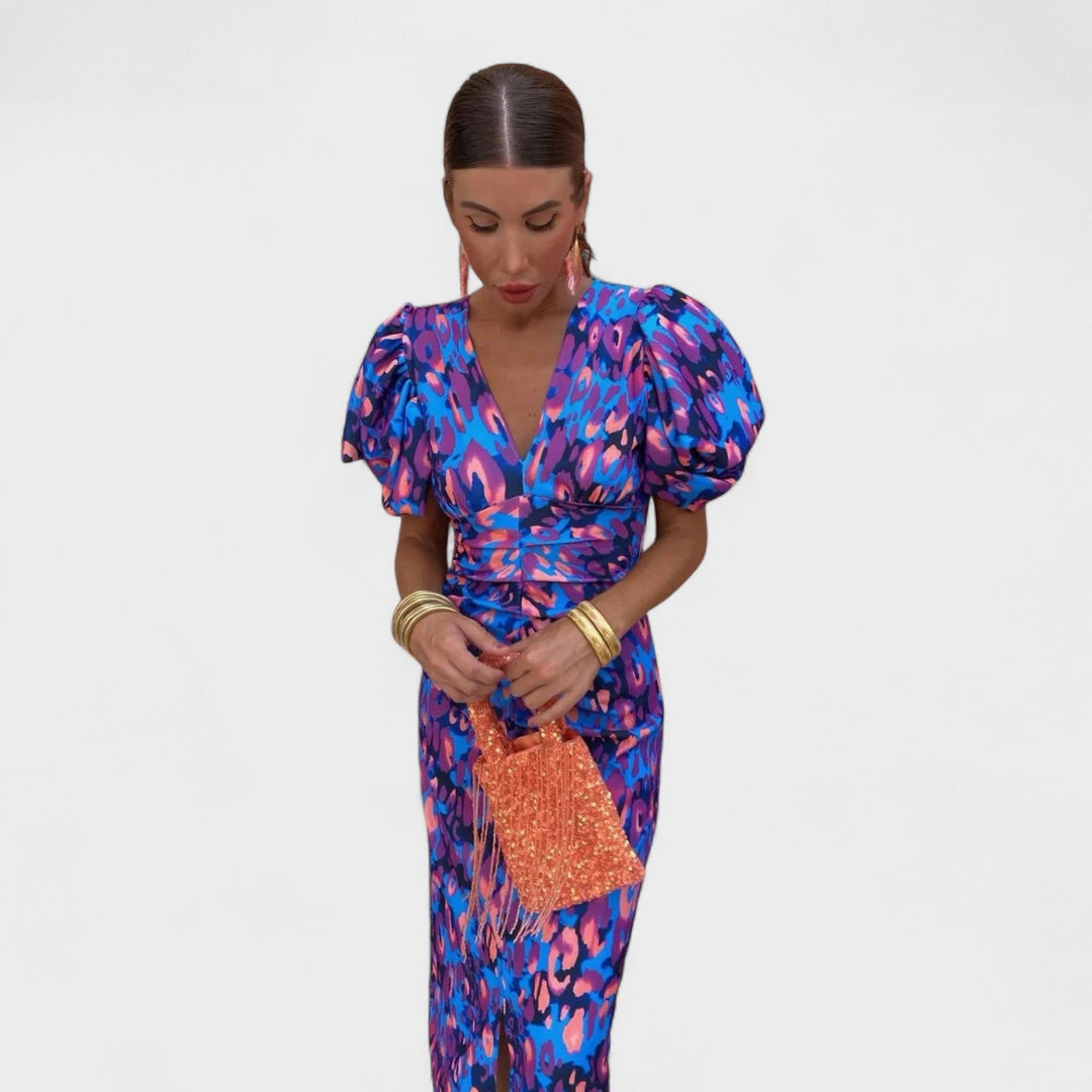 Lília - Vestito Fuoco Tropicale