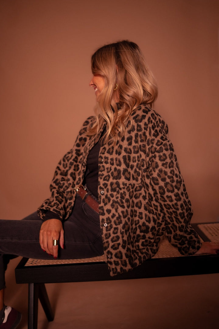 Luna | Giacca alla Moda con Stampa Leopardo