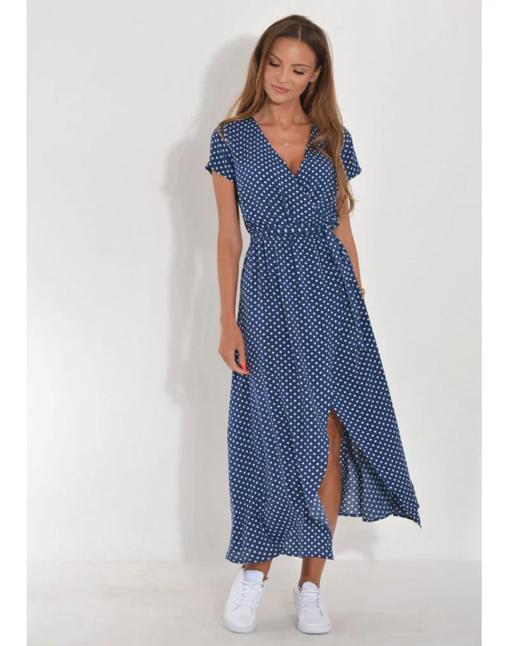 EVA | Abito Elegante con Scollo a V e Copertura della Pancia