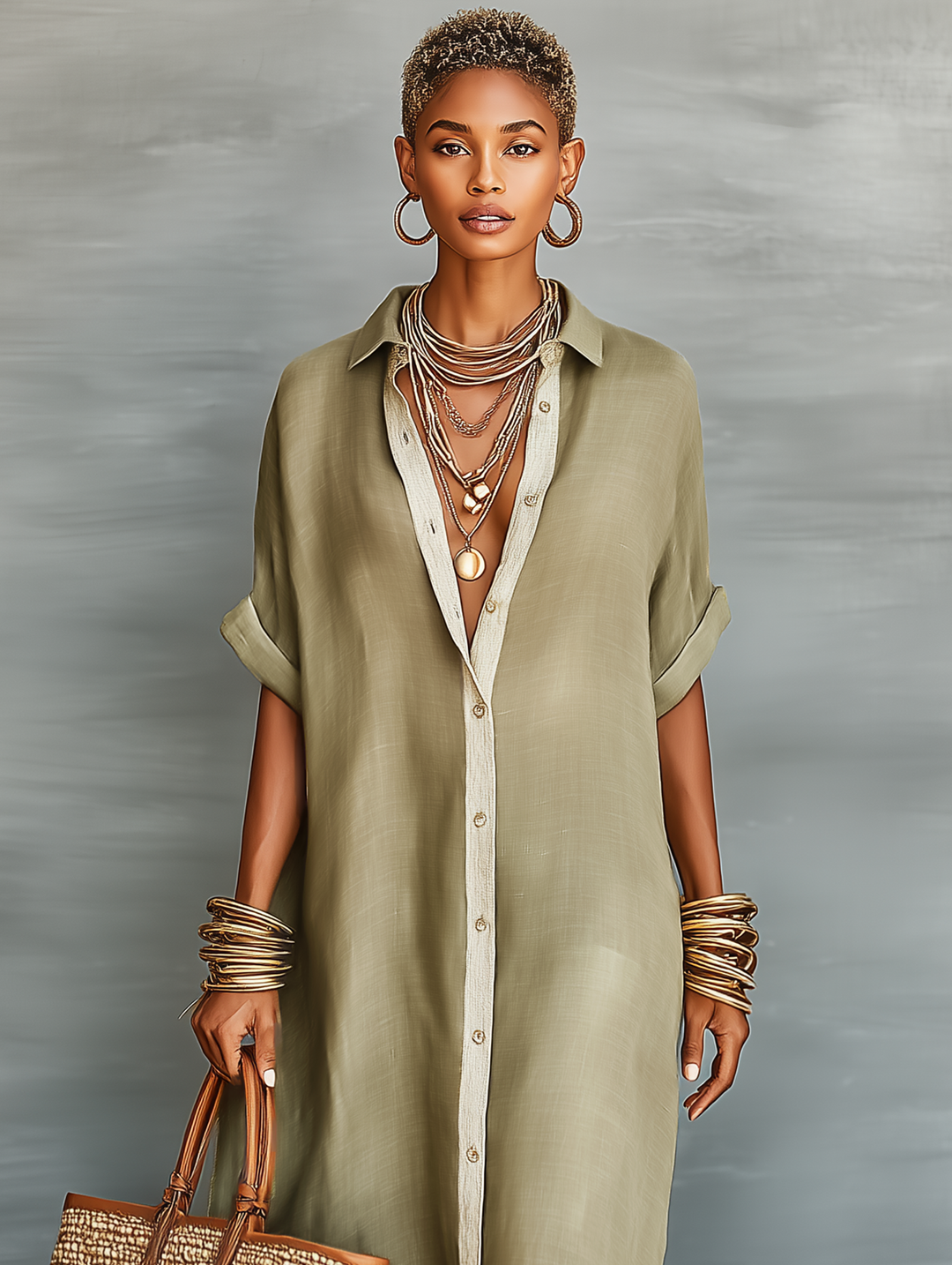 Vittoria | Abito Camicia in Lino