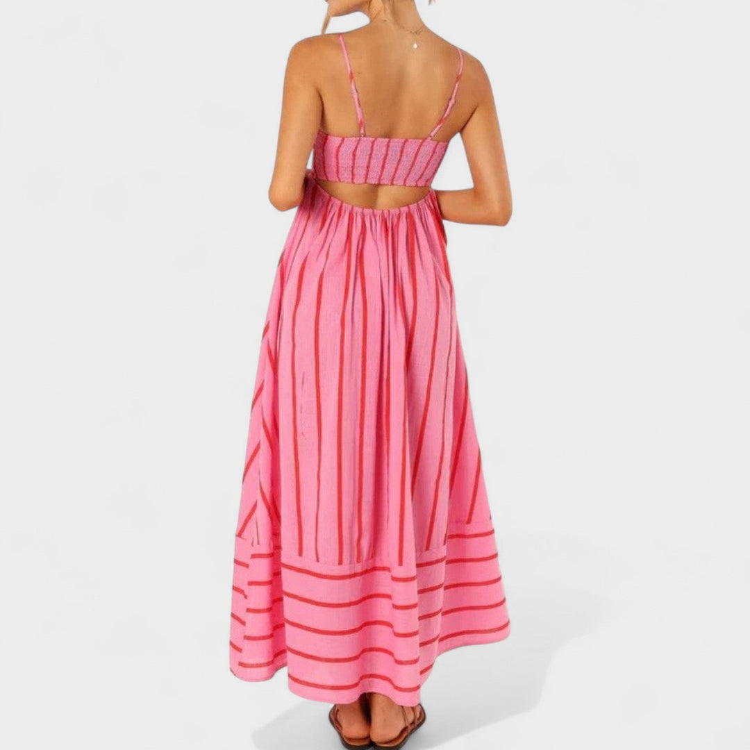 Isabel - Vestito lungo a righe