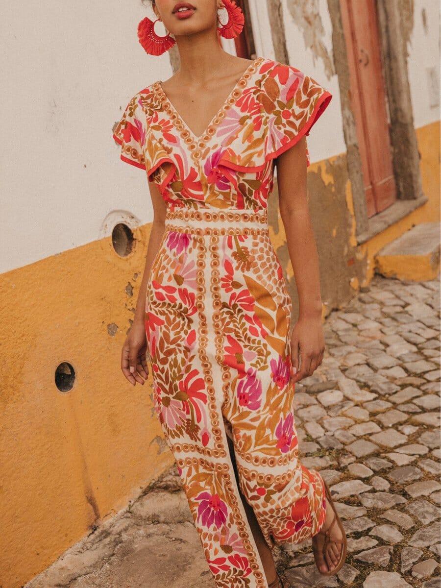 Olivia™ | Abito Maxi Colorato