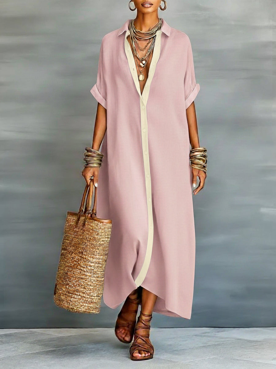Camilla | Abito Camicia in Cotone e Lino