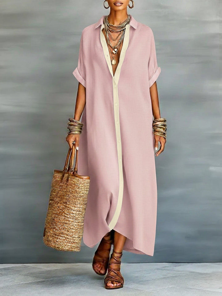 Camilla | Abito Camicia in Cotone e Lino