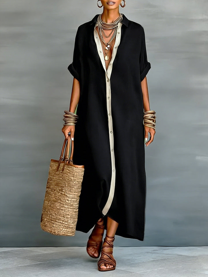 Camilla | Abito Camicia in Cotone e Lino