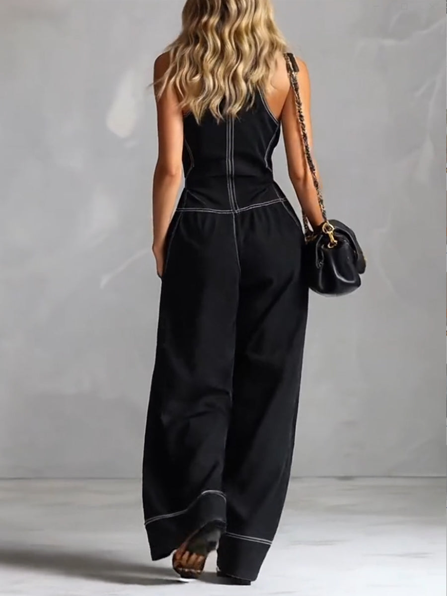 Alessia | Tuta Elegante con Zip Frontale