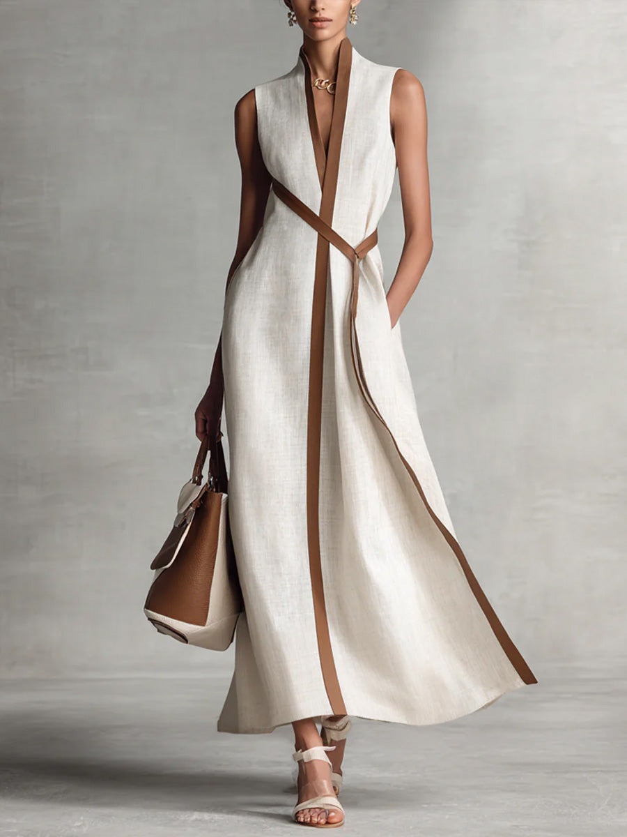 Isabella | Abito Elegante in Cotone e Lino