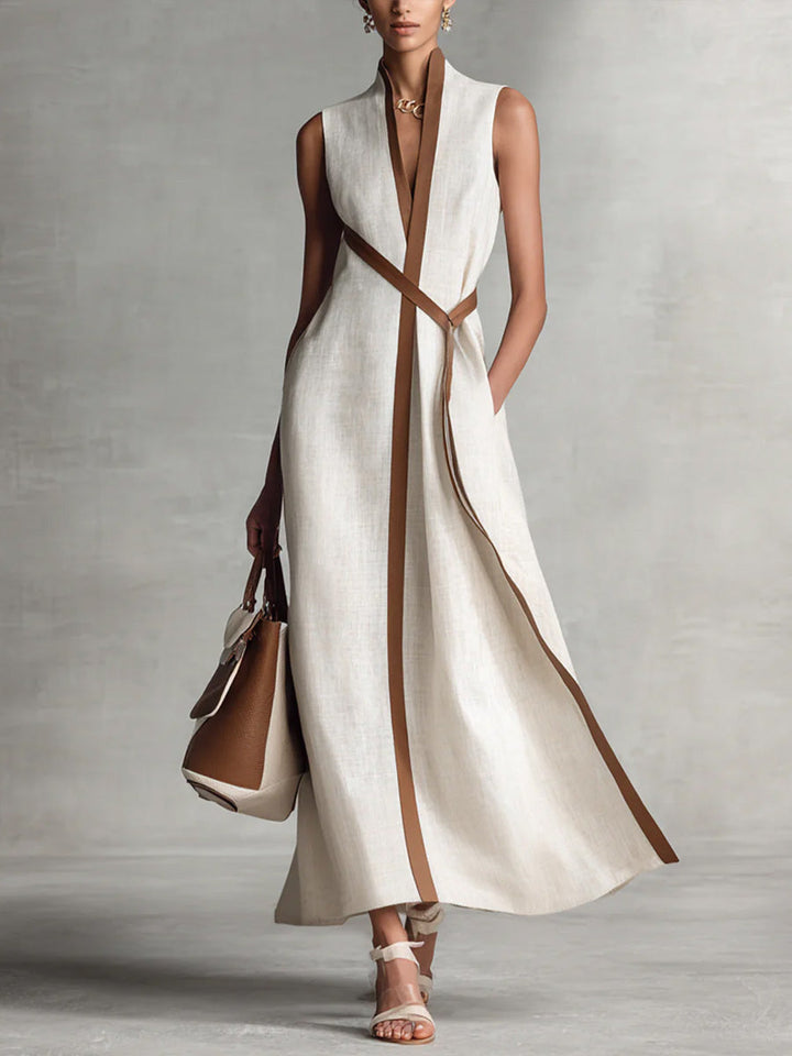 Isabella | Abito Elegante in Cotone e Lino