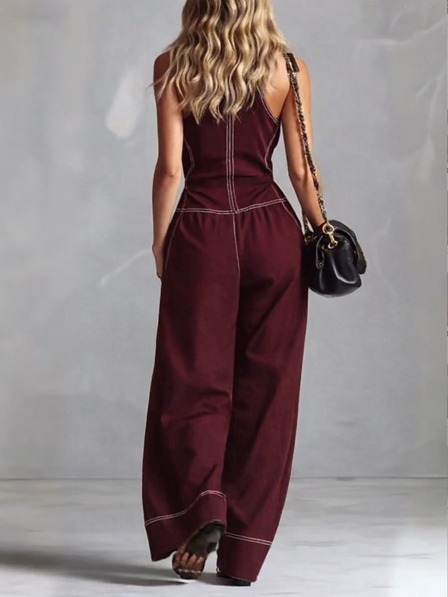 Alessia | Tuta Elegante con Zip Frontale