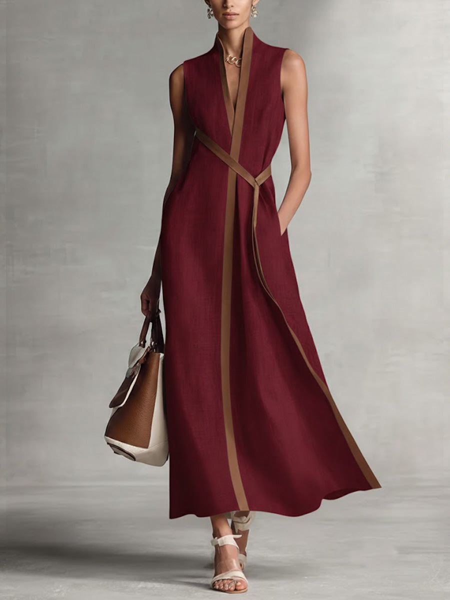 Isabella | Abito Elegante in Cotone e Lino