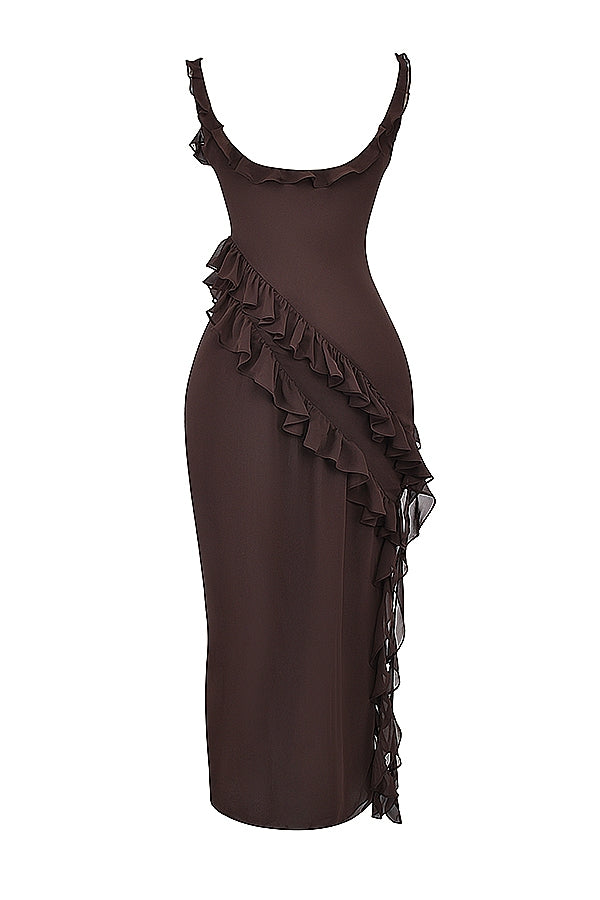 Dalila | Abito lungo con ruches