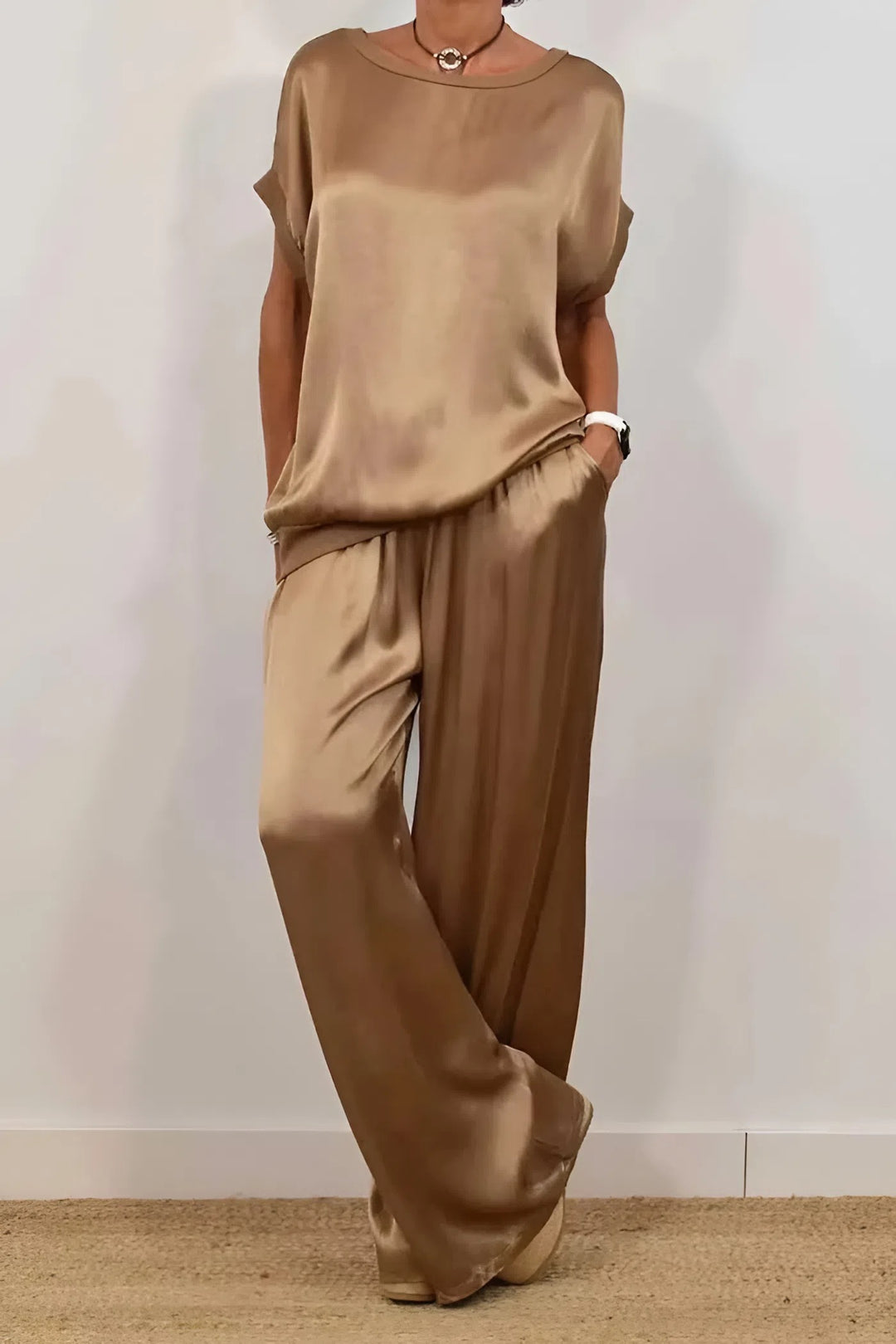 GRETA | Satin Palazzo Set