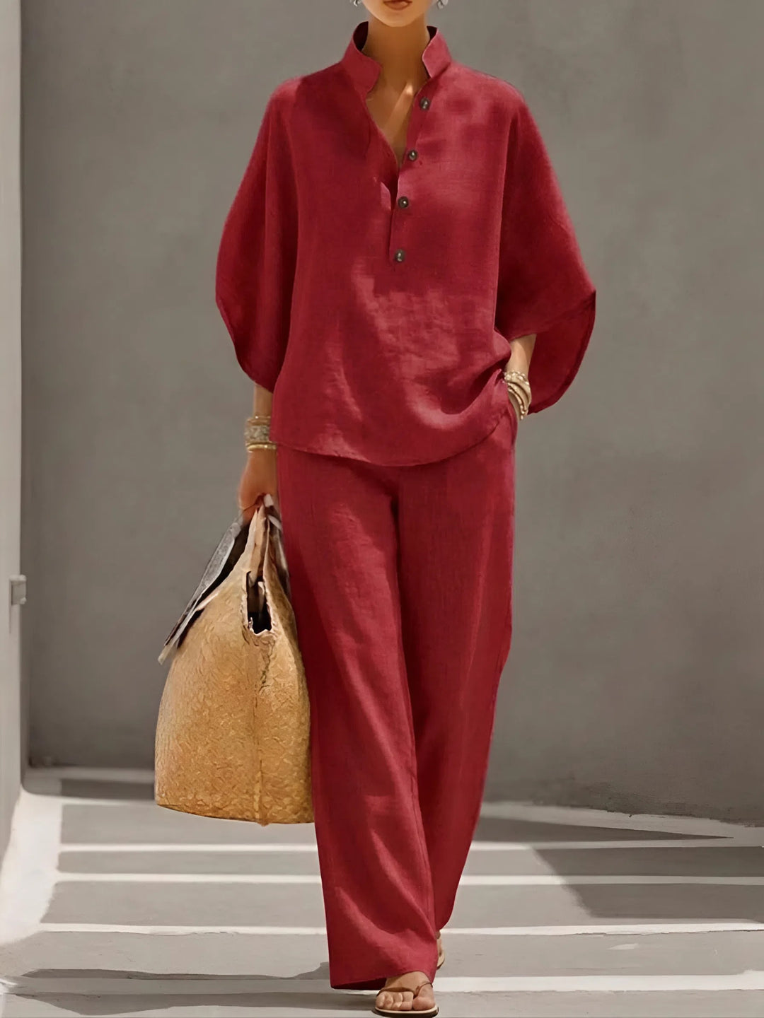 Elena | Completo Casual in Cotone e Lino