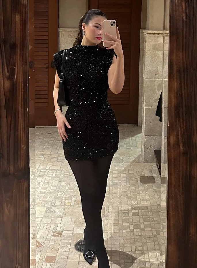 Sofia™ | Abito glamour con paillettes di Livia