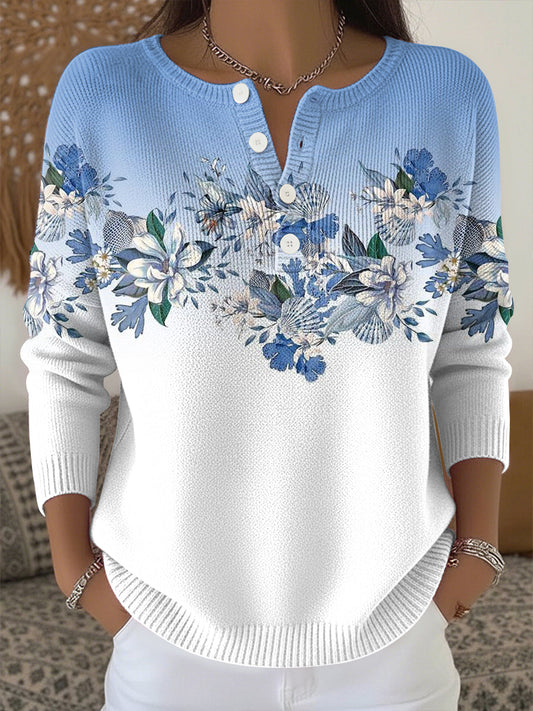 Alessia | Maglia Donna con Stampa Floreale