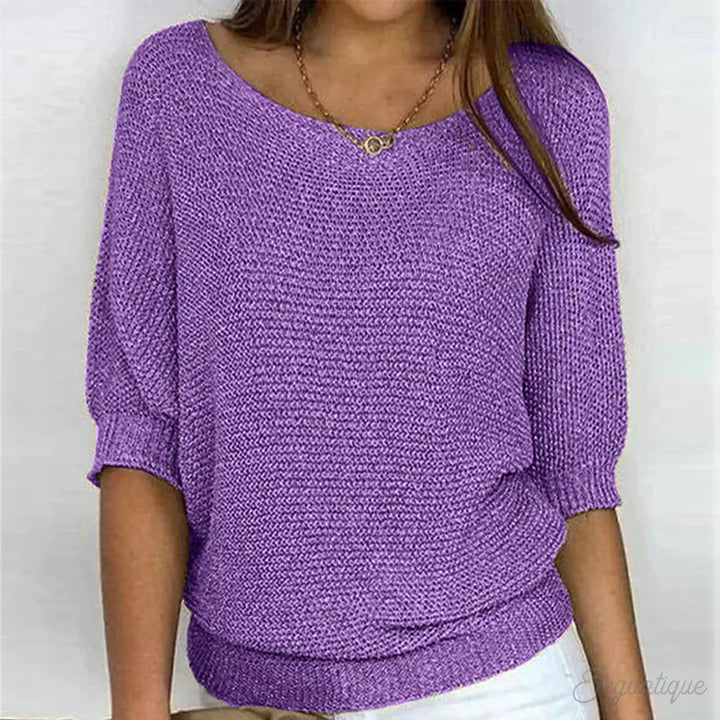 Sofia™ | Fleur - Maglia Casual Elegante