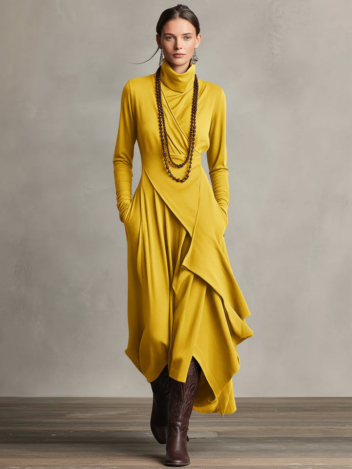 Eleonora | Abito Maxi Drappeggiato