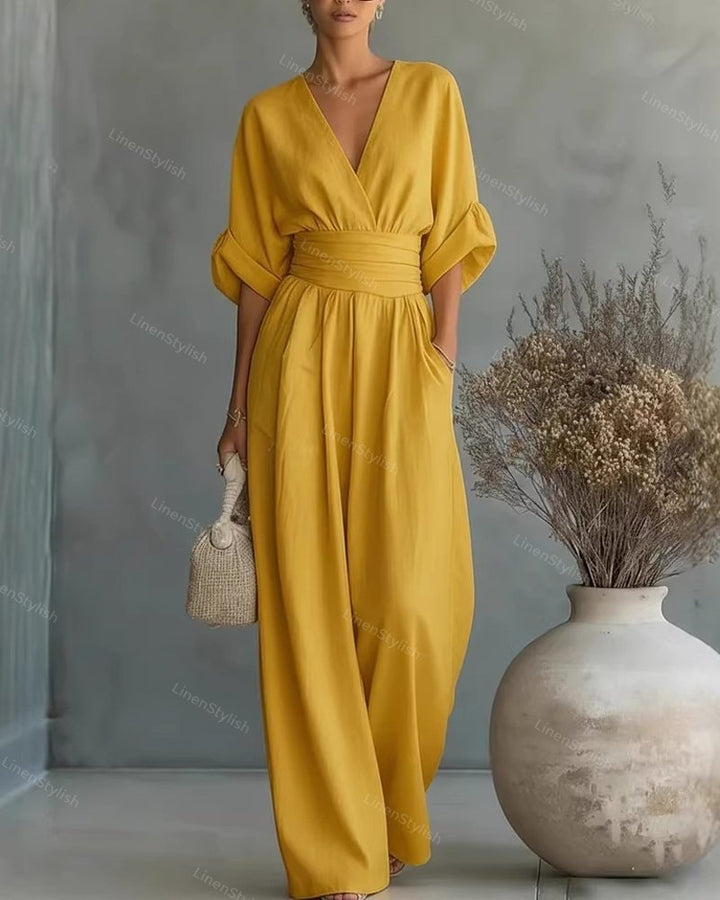 Elira | Jumpsuit Elegante con Scollo a V