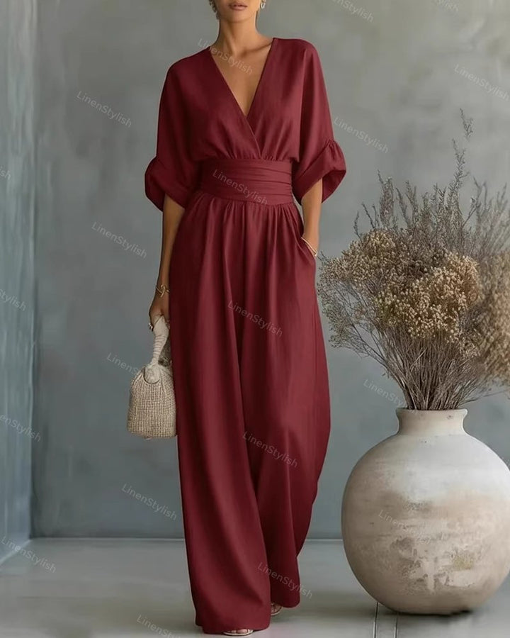 Elira | Jumpsuit Elegante con Scollo a V