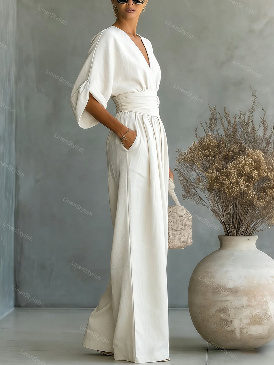 Elira | Jumpsuit Elegante con Scollo a V