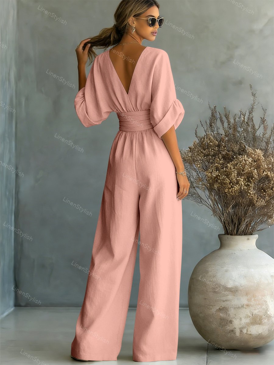Elira | Jumpsuit Elegante con Scollo a V