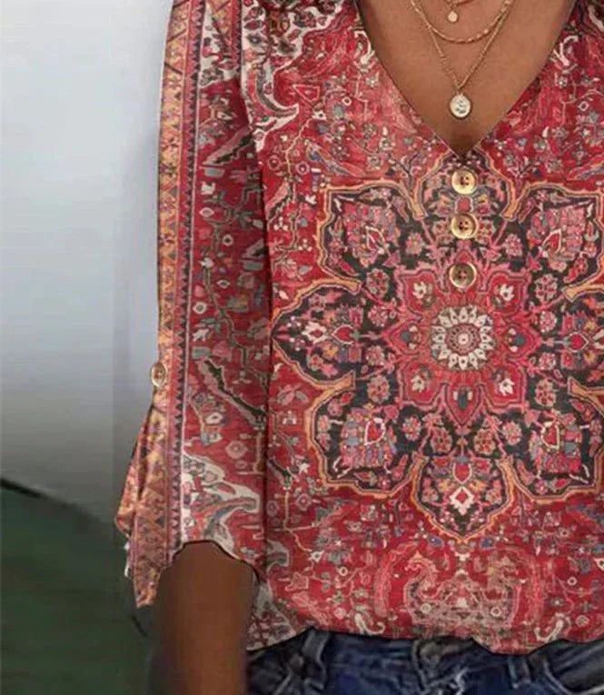 Sofia™ | Valerie - Blusa Vintage Boho